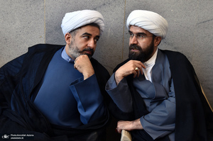 مراسم خاکسپاری پیکر مرحوم محمدعلی جماعتی (ره) در حرم امام خمینی (س)