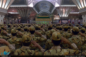 تجدید میثاق فرماندهان و دانشجویان دانشگاههای افسری آجا‎ با آرمان های حضرت امام