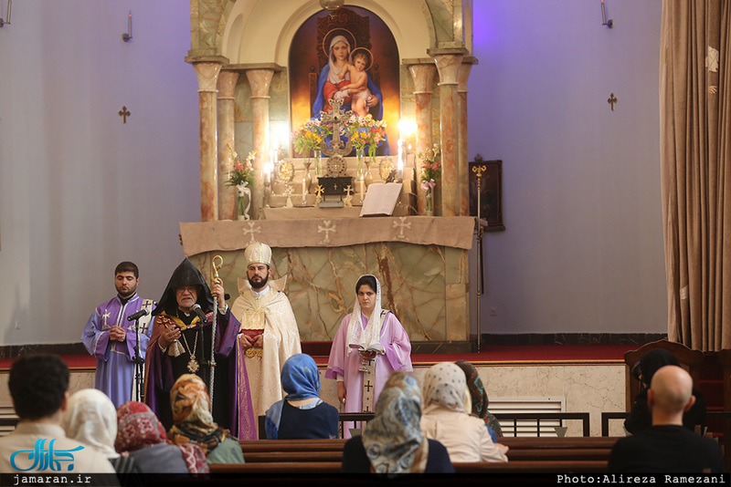 مراسم بزرگداشت حضرت امام(س) در کلیسای سرکیس مقدس