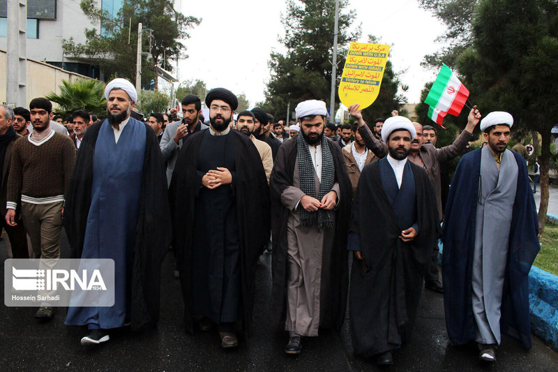 راهپیمایی مردمی در حمایت از اقتدار و امنیت کشور در شهرهای مختلف + تصاویر