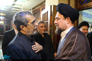 مراسم ختم مادر حجت الاسلام و المسلمین محتشمی پور در مسجد نور