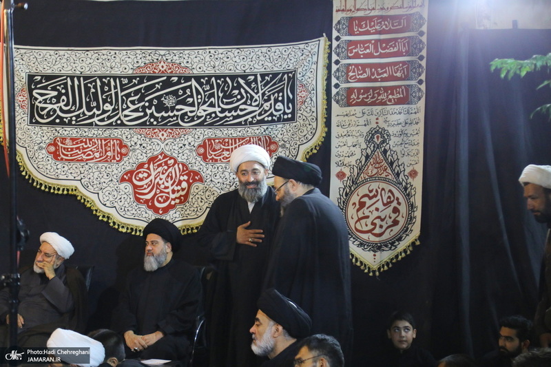 مراسم عزاداری دهه اول ماه صفر در بیت آیت الله شاه آبادی در قم‎