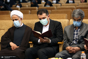 مراسم ختم مادر همسر محمد علی انصاری‎