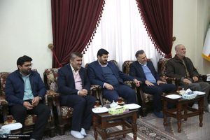 دیدار دبیر شورای عالی انقلاب فرهنگی  باسید حسن خمینی