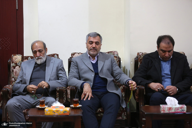 دیدار شهردار و اعضای شورای شهر تهران با سید حسن خمینی