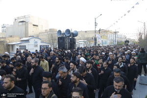 دسته عزاداری شهادت حضرت علی (ع) با حضور آیت‌الله العظمی وحید خراسانی