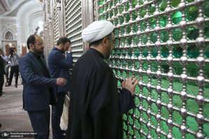 تجدید میثاق رئیس و کارکنان موسسه‎ تنظیم و نشر آثار امام خمینی با آرمان های بنیانگذار جمهوری اسلامی