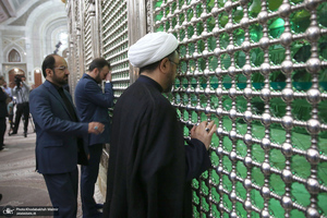 تجدید میثاق رئیس و کارکنان موسسه‎ تنظیم و نشر آثار امام خمینی با آرمان های بنیانگذار جمهوری اسلامی