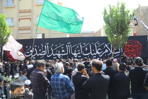 دسته عزاداری شهادت امام عسکری (ع) با حضور آیت‌الله العظمی وحید خراسانی