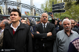 مراسم تشییع پیکر جمشید مشایخی