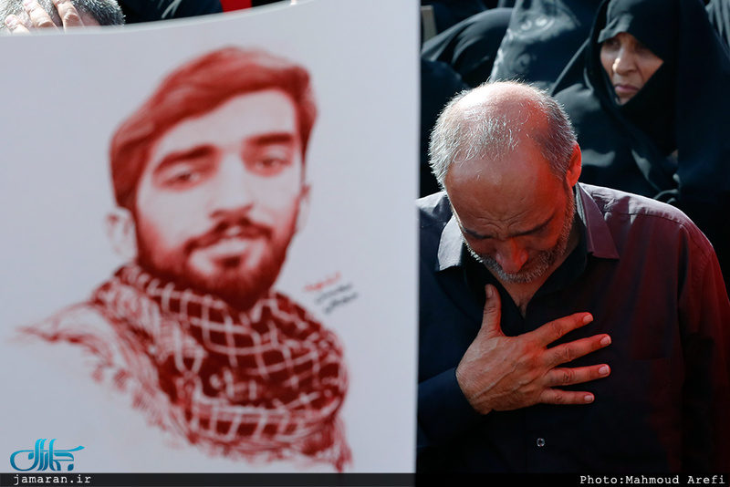 وداع باشکوه مردم تهران با شهید محسن حججی