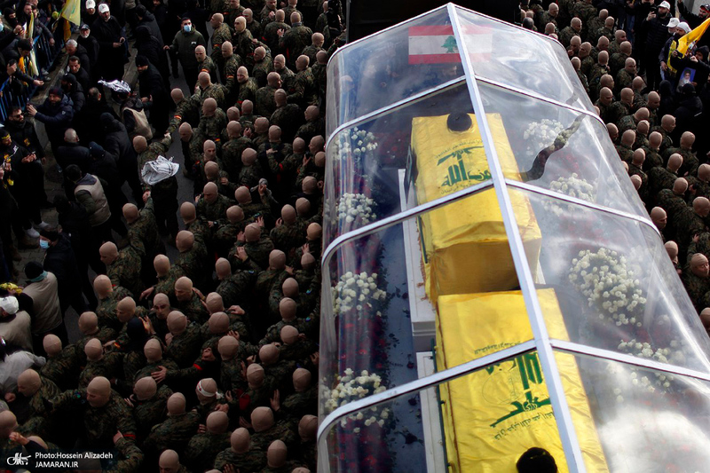 تصاویر اختصاصی جماران از مراسم تشییع شهیدان سید حسن نصرالله و سید هاشم صفی الدین -1