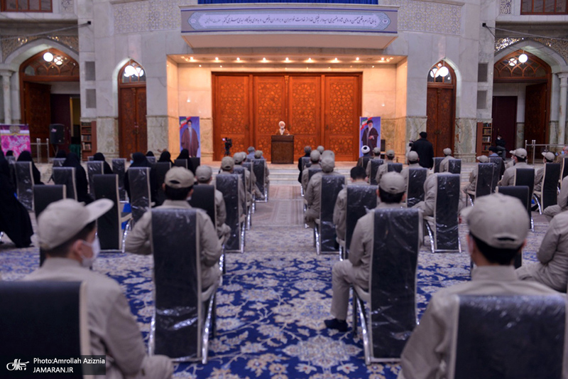 تجدید میثاق فرزندان کارکنان آماد و پشتیبانی سپاه با آرمان‌های حضرت امام(س)