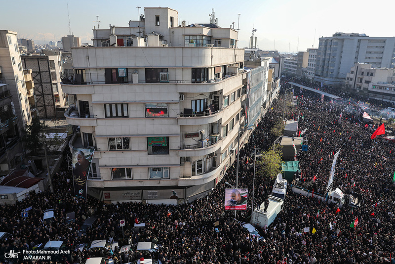 حضور میلیون ها تهرانی در تشییع پیکر مطهر سردار قاسم سلیمانی - 2