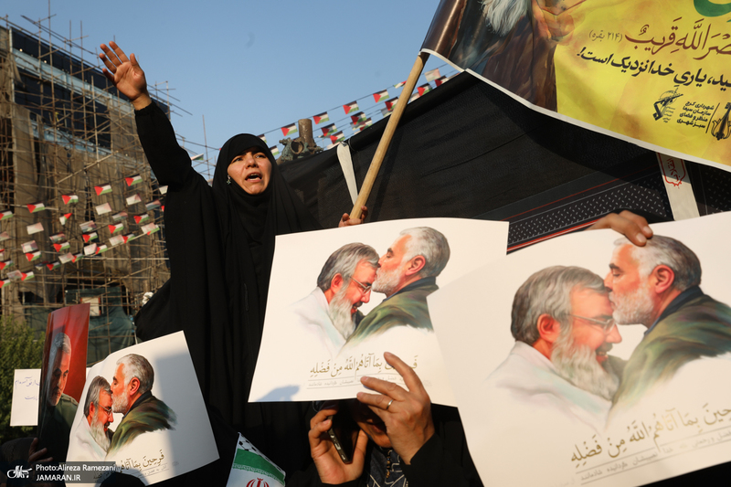 اجتماع دختران انقلاب در حمایت از جبهه مقاومت