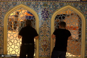 مراسم احیای شب بیست و یکم ماه رمضان در جوار حرم کریمه اهل بیت(س)