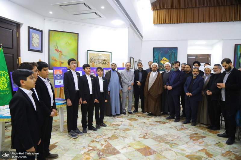 مراسم افتتاح دهمین نمایشگاه قرآن و عترت استان قم در مجتمع فرهنگی یادگار امام‎