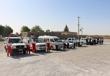 نخستین مانور امداد و نجات جاده ای زمان صفر در بندرعباس برگزار شد