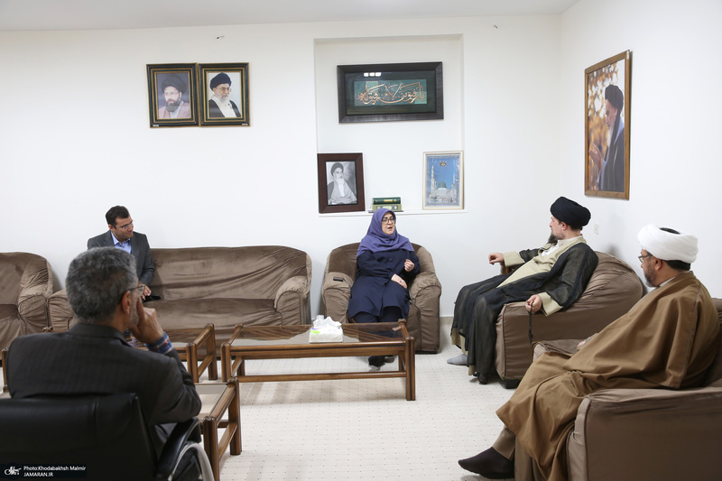 دیدار سخنگوی دولت  باسید حسن خمینی