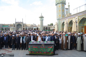 مراسم تشییع و خاکسپاری آیت الله نورالله شاه آبادی(ره) در قم