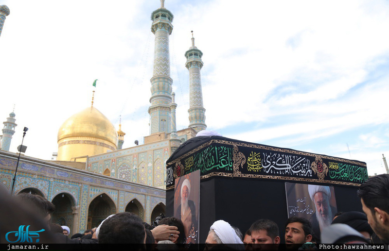 مراسم تشییع و تدفین آیت الله نصرالله شاه آبادی(ره) در قم 