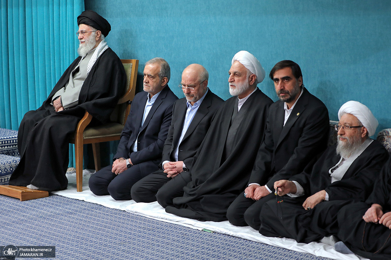 دیدار مسئولان نظام با رهبر معظم انقلاب
