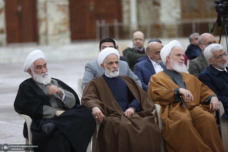 تجدید میثاق رئیس و جمعی از اعضای مجمع تشخیص مصلحت نظام با آرمان‌های امام خمینی (س)-2