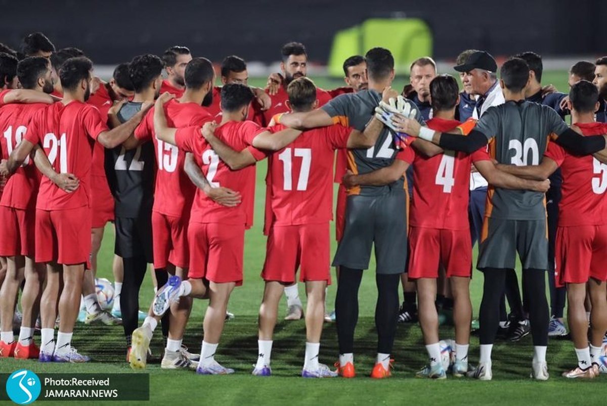 گزارش تمرین تیم ملی فوتبال در الریان/ بیرانوند بدون ماسک دیده شد!+ عکس