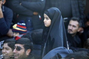 دسته عزاداری روز شهادت حضرت زهرا (س) با حضور آیت الله العظمی وحید خراسانی