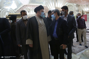 دیدار سرپرست و کارکنان موسسه تنظیم و نشر آثار امام خمینی(س) با سید حسن خمینی