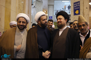 حاشیه دیدار جمعی از میهمانان کنفرانس وحدت اسلامی با سید حسن خمینی