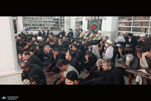 مراسم عزاداری تاسوعای حسینی در دفتر مراجع و علما