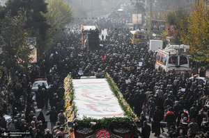 مراسم تشییع پیکرهای مطهر 100 شهید گمنام در تهران-5