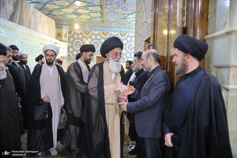 مراسم تشییع و خاکسپاری آیت الله نورالله شاه آبادی(ره) در قم