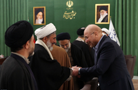 قالیباف در دیدار جمعی از علما و اعضای مرکز تحقیقات اسلامی قم (6)