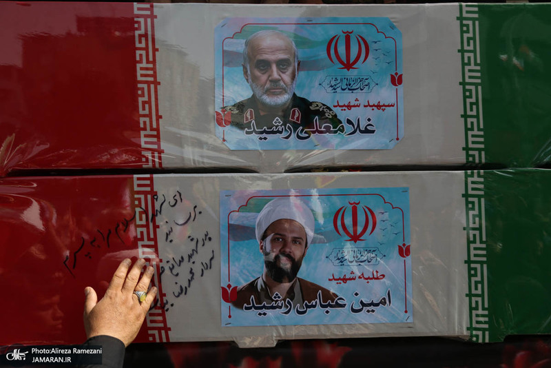 مراسم تشییع شهدای جنگ تحمیلی رژیم صهیونیستی در تهران-3