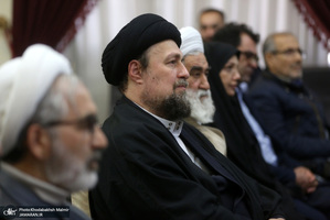 دیدار رئیس سازمان اسناد و کتابخانه ملی ، معاونین ومدیران با سید حسن خمینی