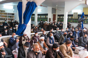 مراسم عزاداری شهادت حضرت فاطمه (س) در دفتر آیت الله العظمی صانعی (ره)