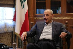 دیدار علی لاریجانی با رییس مجلس لبنان