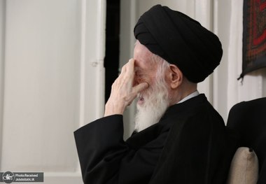 حضور آیت الله العظمی شبیری زنجانی در مجلس عزاداری ایام رحلت پیغمبر اسلام (ص) و حضرت شهادت حضرت امام حسن (ع)