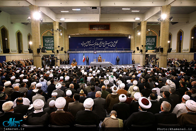 دیدار شرکت‌کنندگان در اجلاس «محبان اهل‌بیت(ع) و مسئله تکفیری‌ها» با رهبر معظم انقلاب 