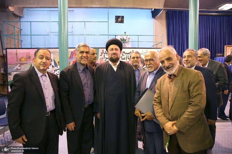 دیدار جمعی از معاونین و سفرای سابق وزارت خارجه‎‎ با سید حسن خمینی