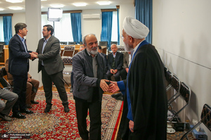 دیدار نوروزی سیاسیون با حسن روحانی