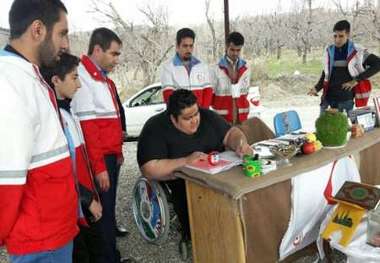 قویترین وزنه بردار معلول جهان به پویش « نه به تصادفات جاده ای » پیوست