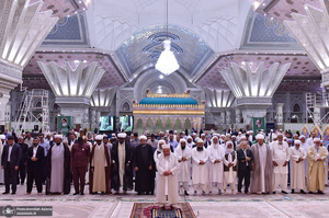 تجدید میثاق مهمانان سی و نهمین اجلاس وحدت اسلامی با آرمان‌های امام خمینی(س) -1