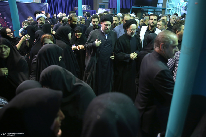 مراسم تشییع مرحوم آیت الله آقای حاج شیخ حسین هاشمیان در حسینیه جماران -2