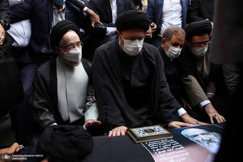 مراسم تشییع پیکر حجت الاسلام و المسلمین سید محمود دعایی از موسسه اطلاعات