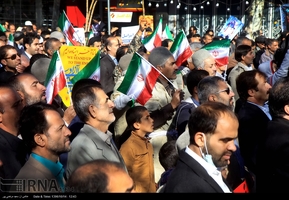 تجمع و راهپیمایی مردمی در اعتراض به آشوب های اخیر در استان