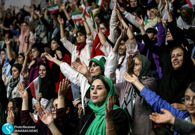 تصاویر| زنان در بازی والیبال ایران و هنگ کنگ