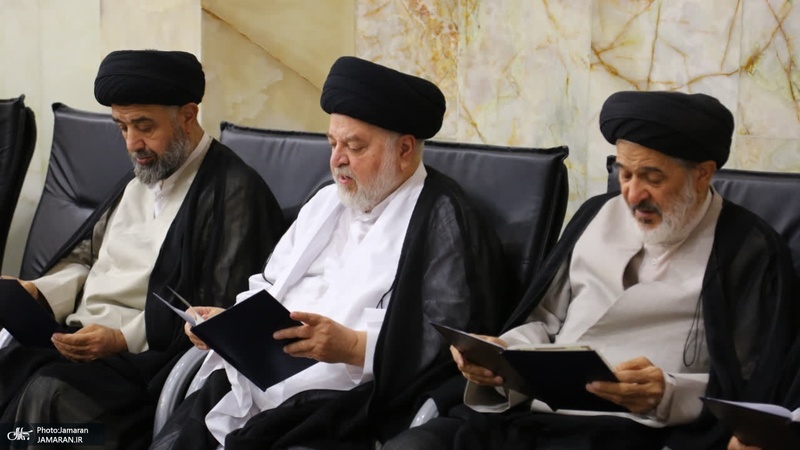 مراسم بزرگداشت آیت الله العظمی شبیری زنجانی (ره) توسط آیت الله للعظمی مکارم شیرازی